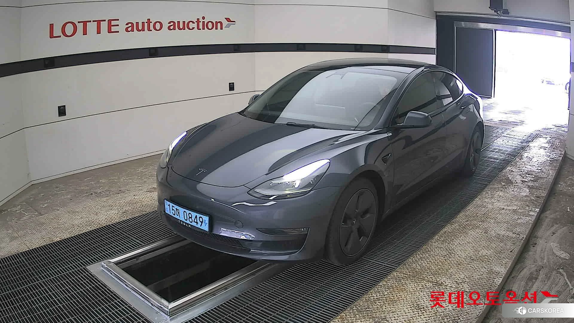 Tesla Model 3 Long Range 2022 Midnight Silver Metallic из Кореи, фото 5