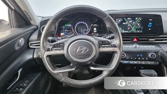 Hyundai Avante Hybrid (CN7) 2021 Белый из Кореи, фото 5