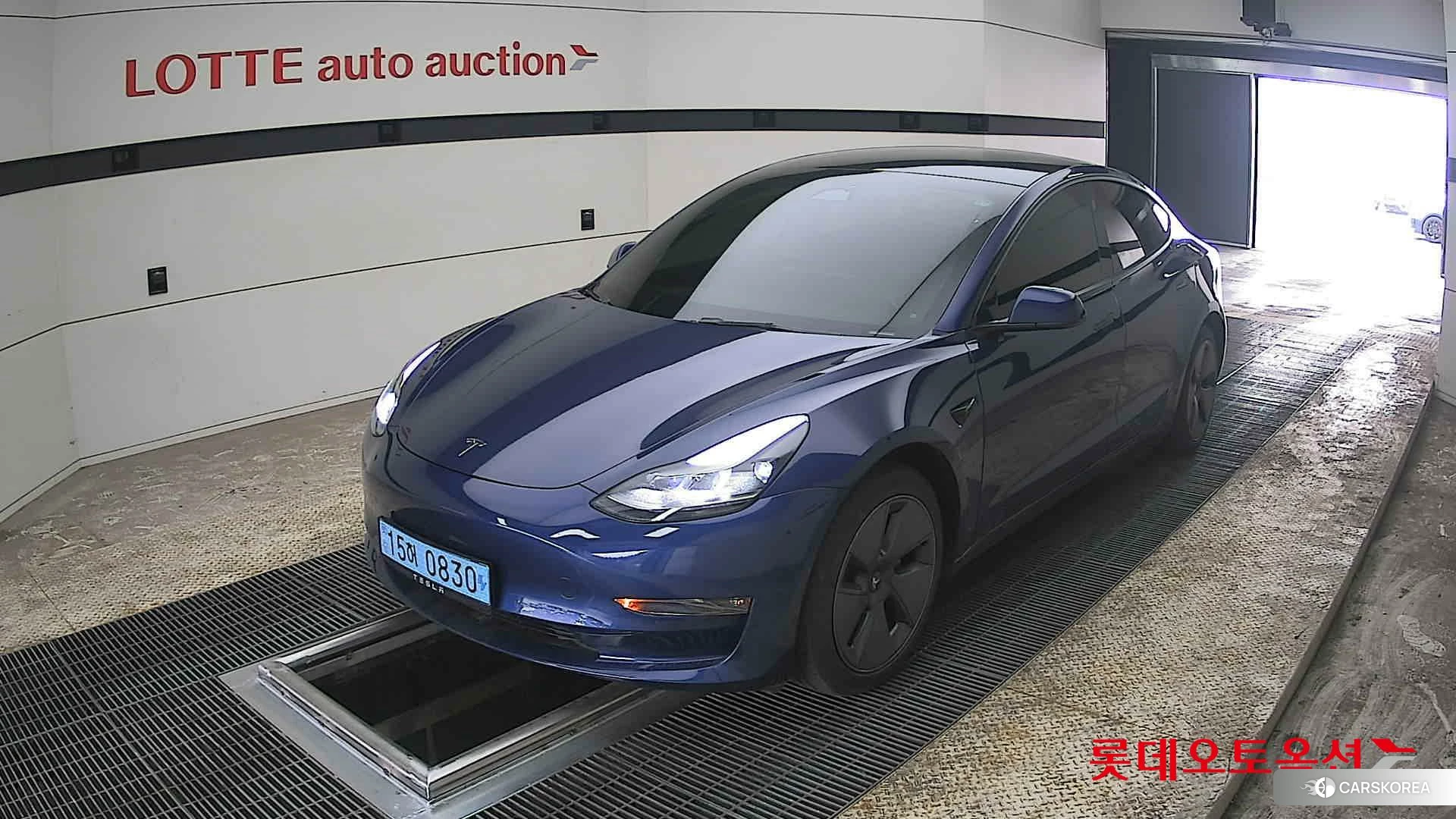 Tesla Model 3 Long Range 2022 Deep Blue Metallic из Кореи, фото 5