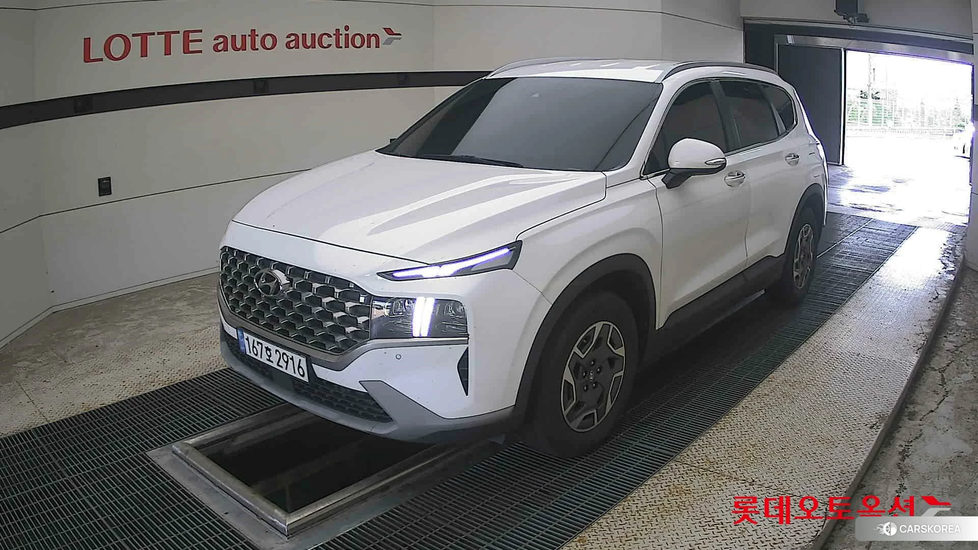 Hyundai Santa Fe Hybrid 2022 Белый из Кореи, фото 5