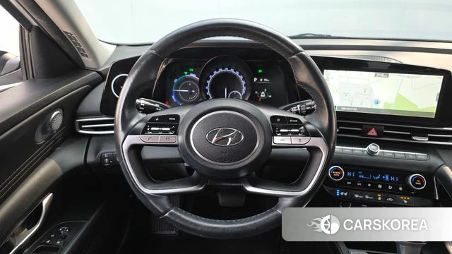 Hyundai Avante Hybrid (CN7) 2022 Белый из Кореи, фото 5