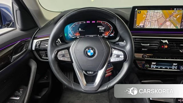 BMW 5 Series (G30) 2021 Синий из Кореи, фото 5