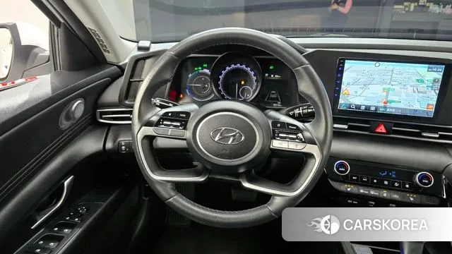 Hyundai Avante Hybrid (CN7) 2022 Белый из Кореи, фото 5