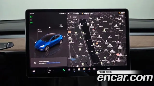 Tesla Model Y 2022 Синий из Кореи, фото 5