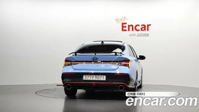 Hyundai The New Avante (CN7) 2024 Небесно-голубой из Кореи, фото 5