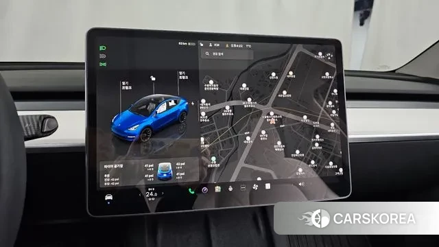 Tesla Model Y 2023 Синий из Кореи, фото 5