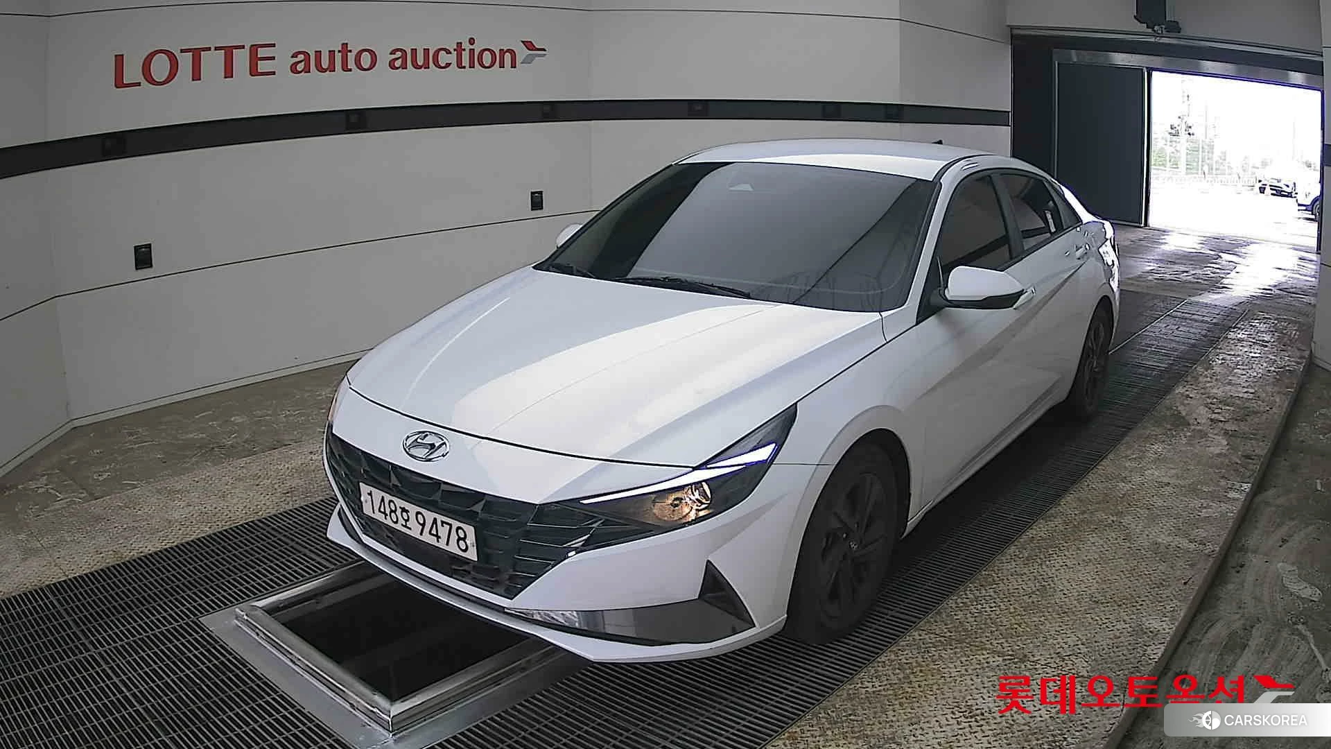 Hyundai Avante Hybrid 2021 Polar White из Кореи, фото 5