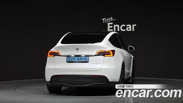 Tesla Model Y 2021 Белый из Кореи, фото 5