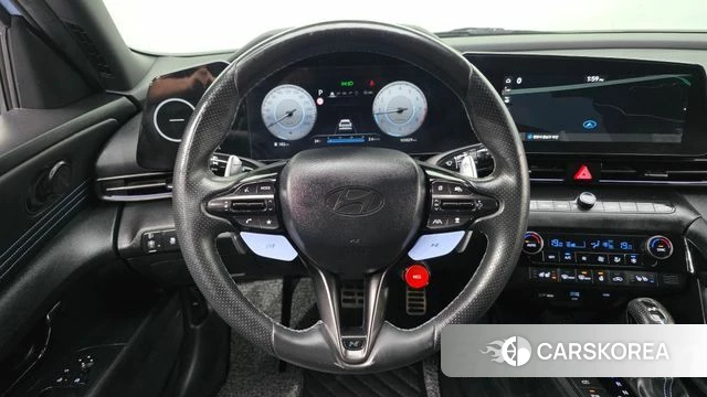 Hyundai The New Avante (CN7) 2023 Небесно-голубой из Кореи, фото 5