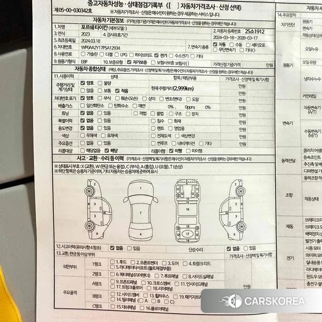 Porsche Taycan 2024 Серебристо-серый из Кореи, фото 5