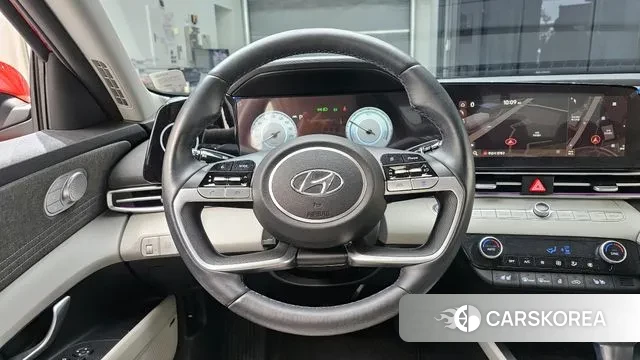 Hyundai Avante Hybrid (CN7) 2022 Красный из Кореи, фото 5