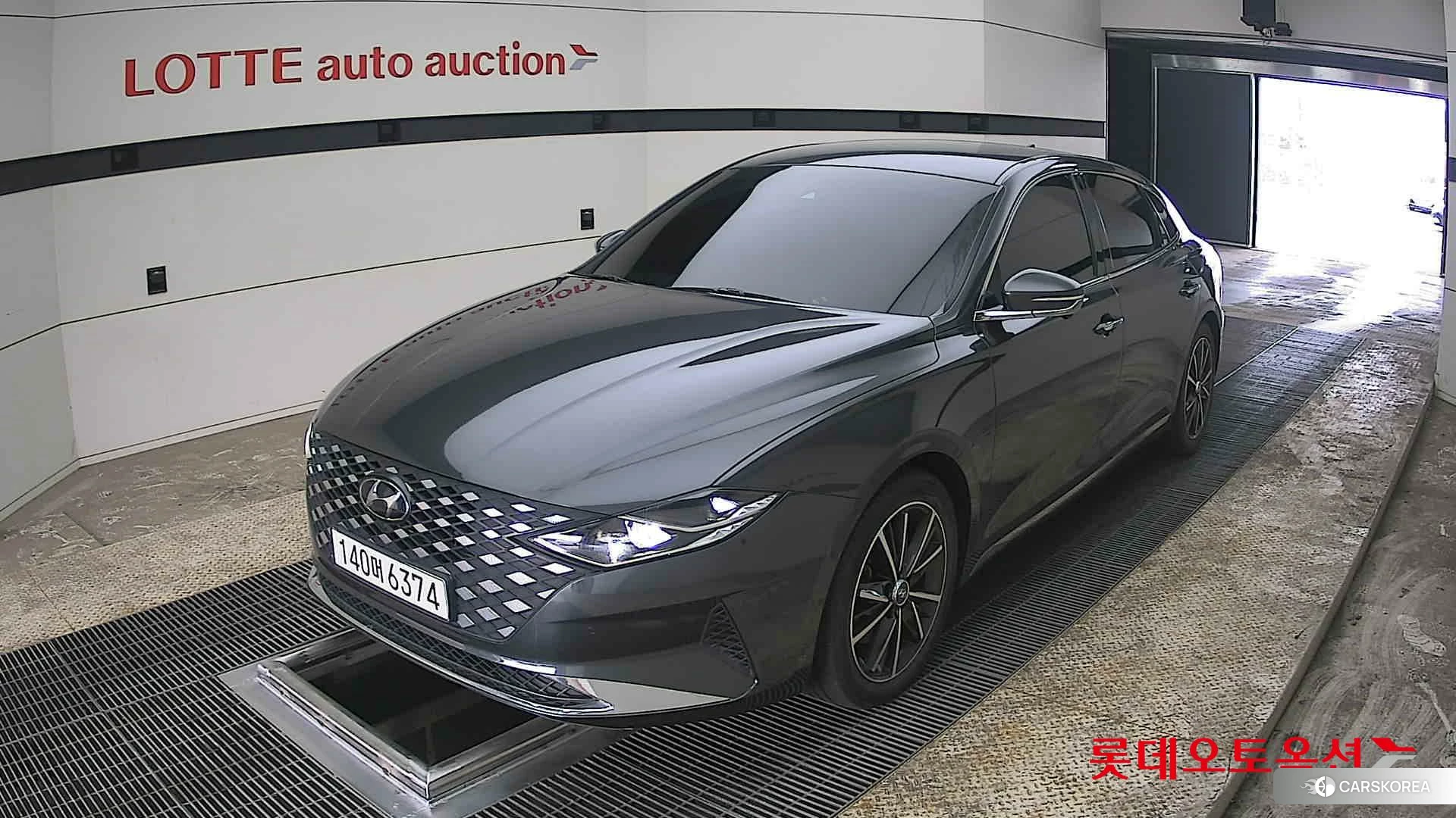 Hyundai Grandeur 2022 Nocturne Grey Metallic из Кореи, фото 5