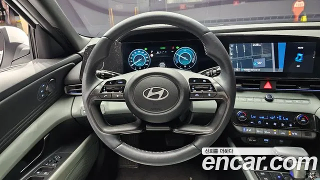 Hyundai The New Avante Hybrid (CN7) 2023 Белый из Кореи, фото 5