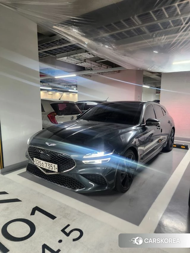 Genesis The New G70 Shooting Brake 2022 Синий нефрит из Кореи, фото 6
