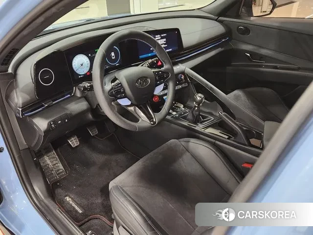 Hyundai Avante (CN7) 2022 Небесно-голубой из Кореи, фото 6