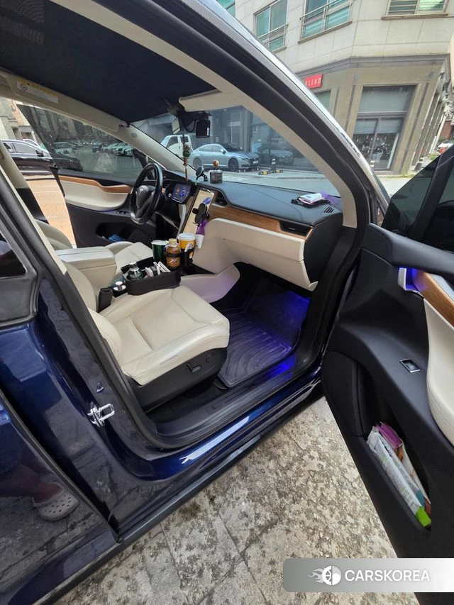 Tesla Model X 2018 Синий из Кореи, фото 6