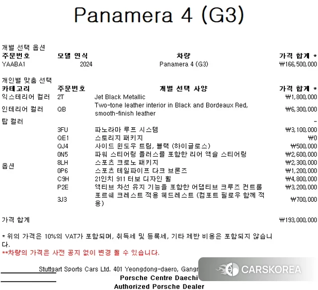 Porsche Panamera (972) 2024 Черный из Кореи, фото 6