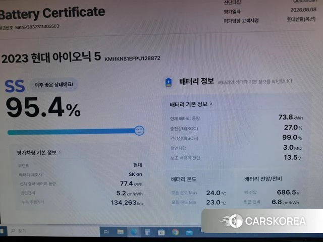 Hyundai Ionic 5 2022 Цвет галактики из Кореи, фото 6
