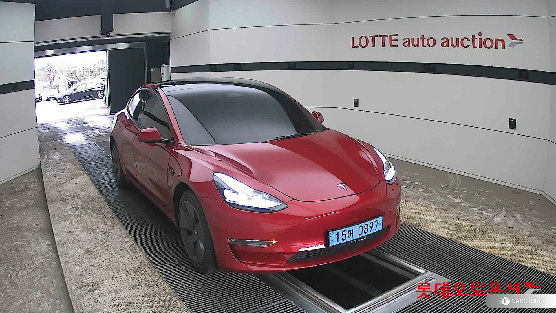 Tesla Model 3 Long Range 2022 Red Multi-coat из Кореи, фото 5