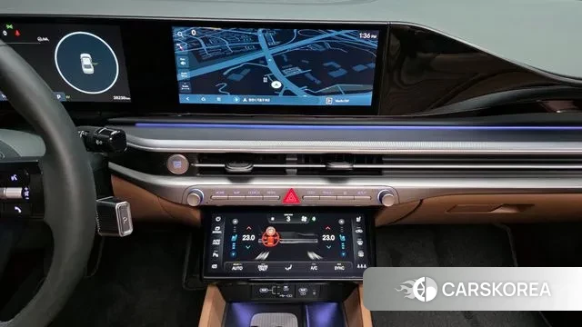 Hyundai Grandeur Hybrid (GN7) 2023 Серебристо-серый из Кореи, фото 6