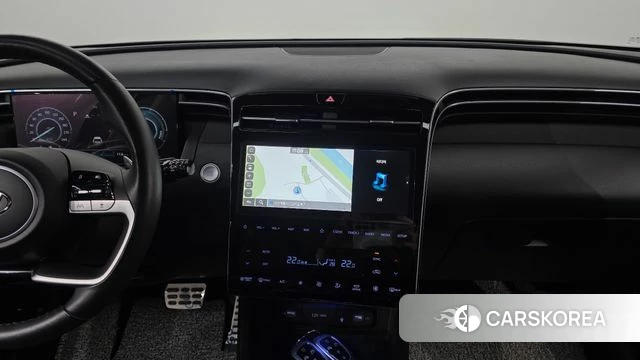 Hyundai Tucson Hybrid (NX4) 2021 Темно-зеленый из Кореи, фото 6