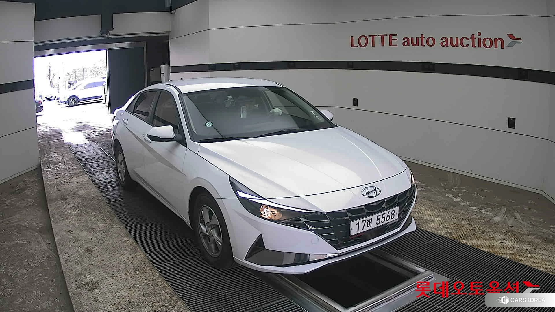 Hyundai Avante 2021 Polar White из Кореи, фото 6