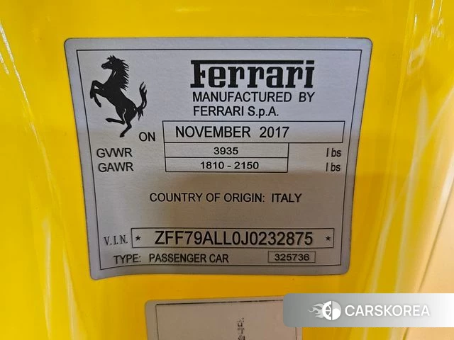 Ferrari 488 GTB 2018 Желтый из Кореи, фото 6