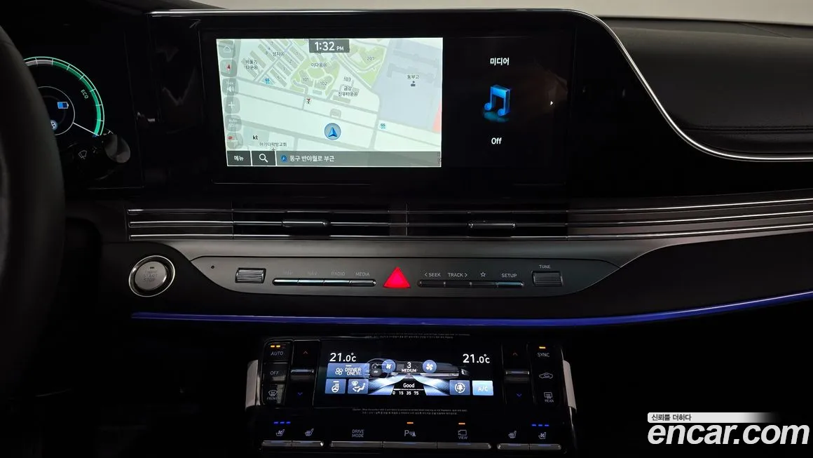 Hyundai The New Grandeur IG Hybrid 2021 Синий из Кореи, фото 6