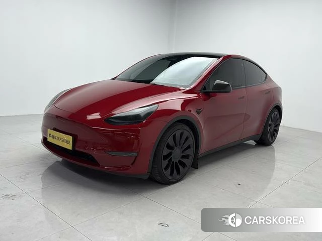 Tesla Model Y 2021 Красный из Китая, фото 6