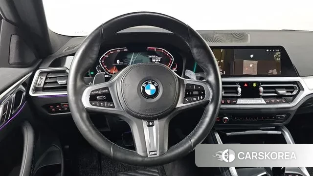 BMW 4 Series (G22) 2022 Темно-зеленый из Кореи, фото 6