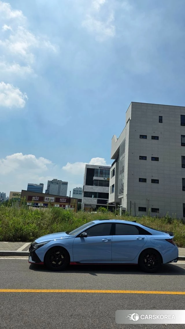 Hyundai Avante (CN7) 2022 Небесно-голубой из Кореи, фото 6