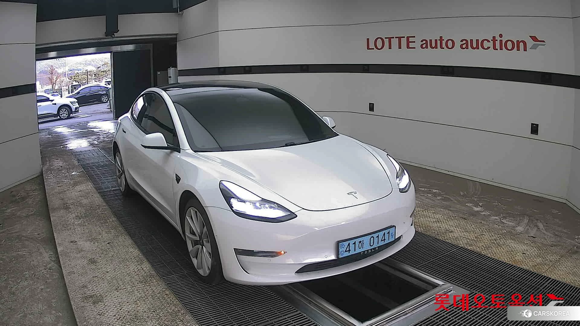 Tesla Model 3 Long Range 2021 Pearl White Multi-coat из Кореи, фото 6