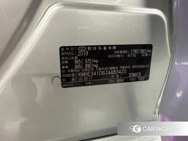 Hyundai Sonata New Rise 2018 Серебряный из Кореи, фото 6