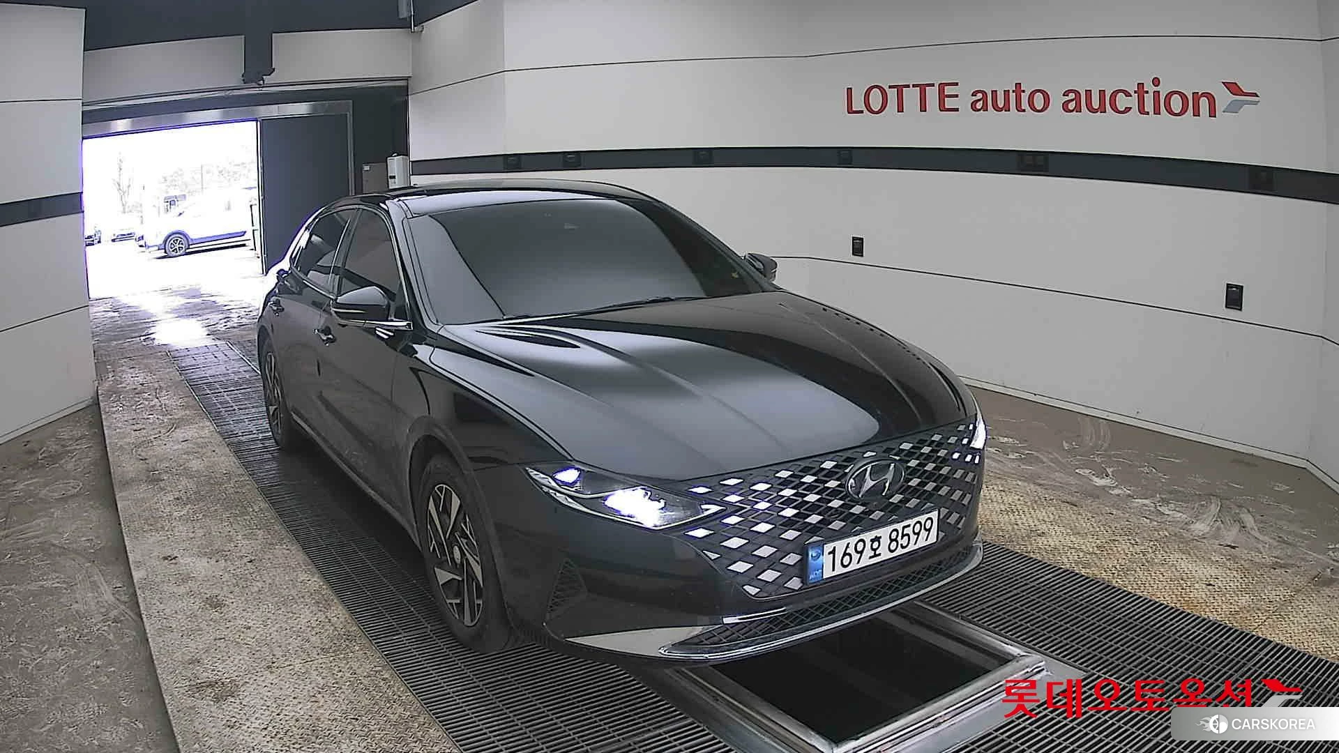 Hyundai Grandeur Hybrid 2022 Midnight Black Pearl из Кореи, фото 6