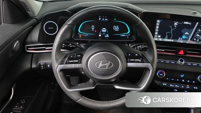 Hyundai The New Avante (CN7) 2023 Небесно-голубой из Кореи, фото 6