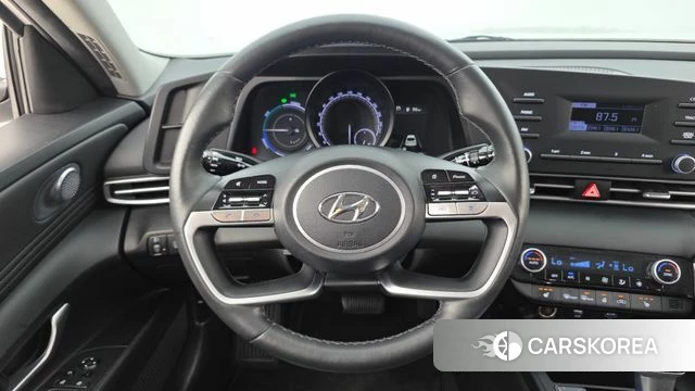 Hyundai Avante Hybrid (CN7) 2023 Белый из Кореи, фото 6