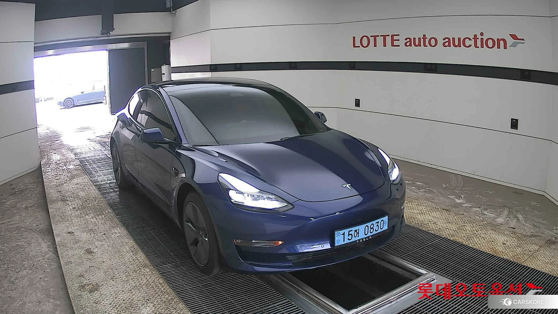 Tesla Model 3 Long Range 2022 Deep Blue Metallic из Кореи, фото 6