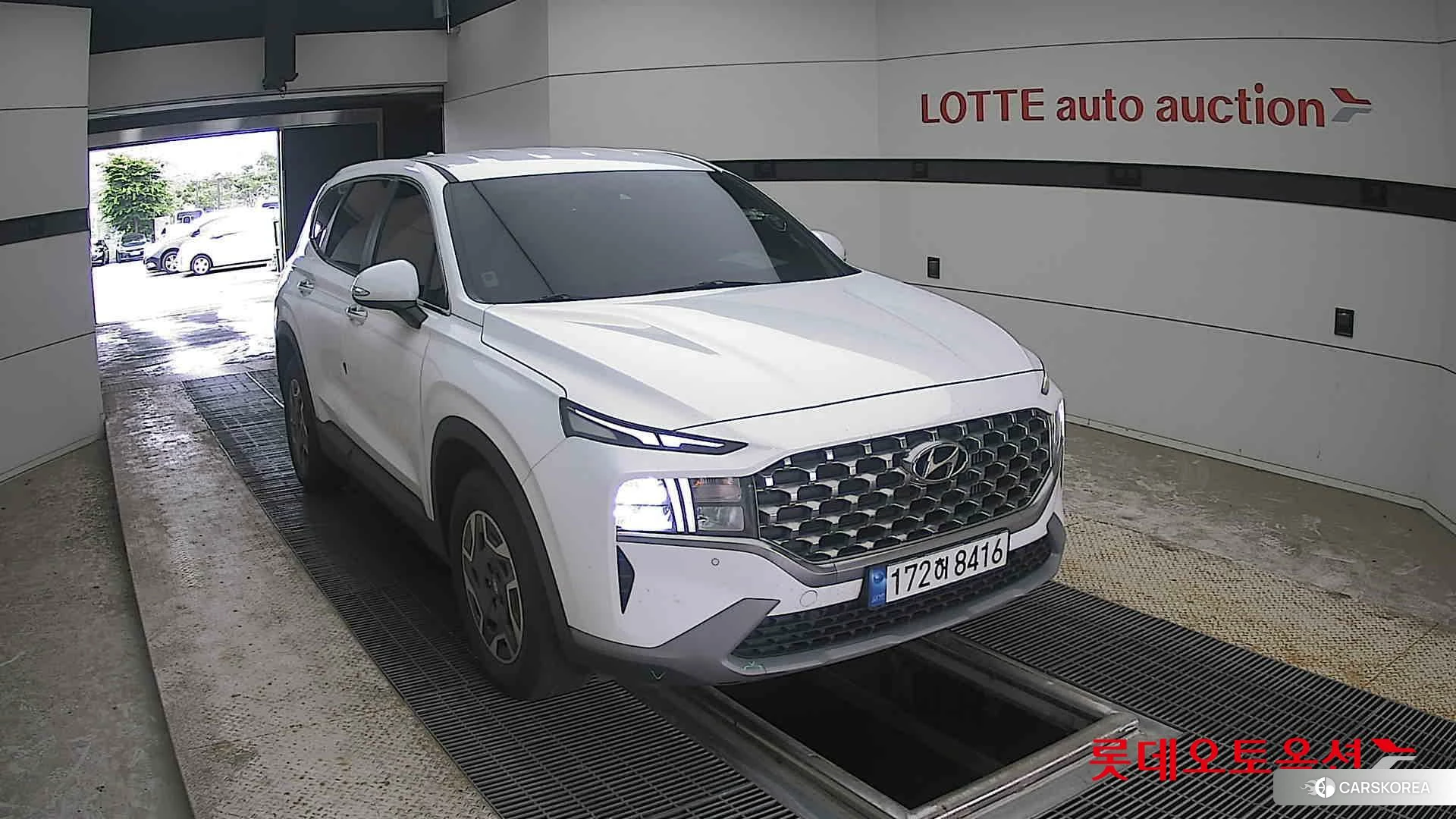 Hyundai Santa Fe Hybrid 2023 Creamy White Pearl (optional) из Кореи, фото 6