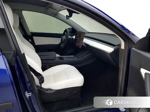 Tesla Model Y 2021 Синий из Кореи, фото 6