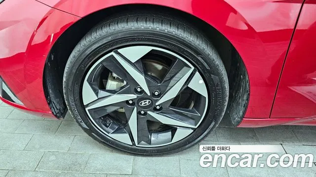 Hyundai Avante Hybrid (CN7) 2022 Красный из Кореи, фото 6