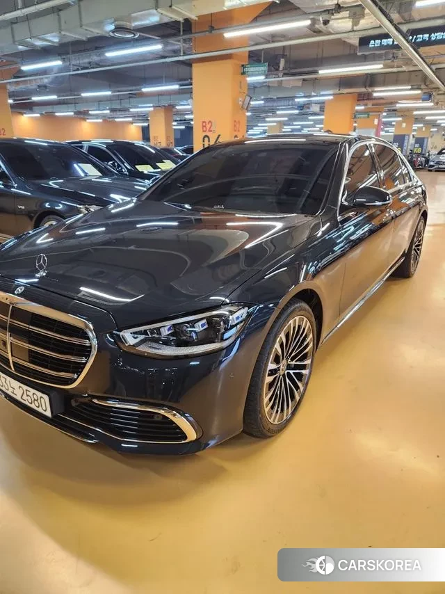 Mercedes-Benz S-Class W223 2021 Темно-зеленый из Кореи, фото 6