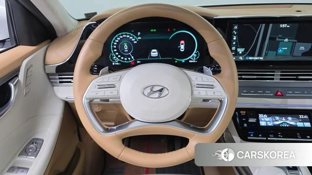 Hyundai The New Grandeur IG Hybrid 2021 Белый из Кореи, фото 6