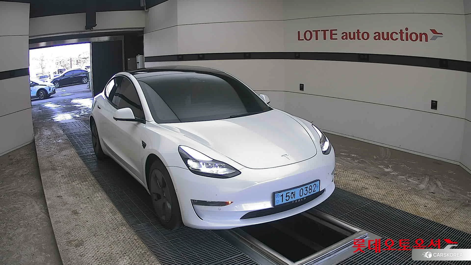 Tesla Model 3 Long Range 2022 Pearl White Multi-coat из Кореи, фото 6