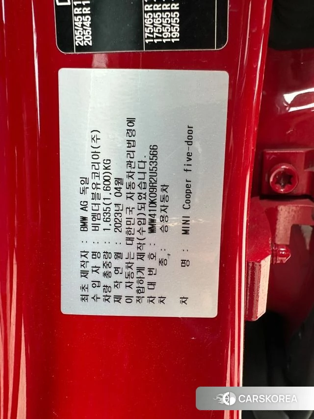 Mini Cooper 2023 Красный из Кореи, фото 6