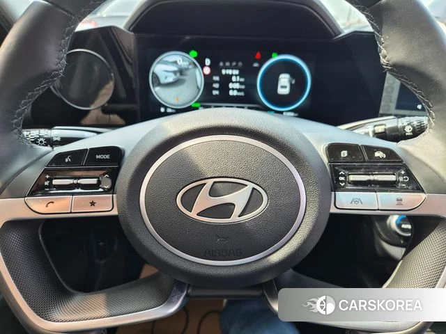 Hyundai The New Avante Hybrid (CN7) 2023 Белый из Кореи, фото 6