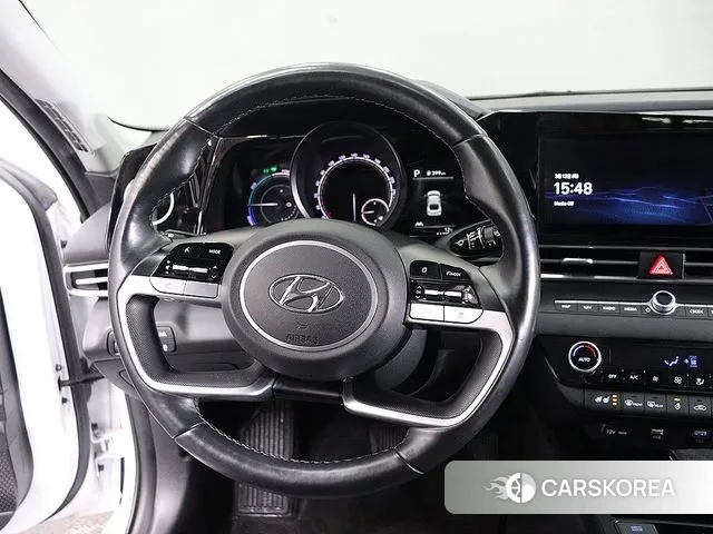 Hyundai Avante Hybrid (CN7) 2022 Белый из Кореи, фото 6