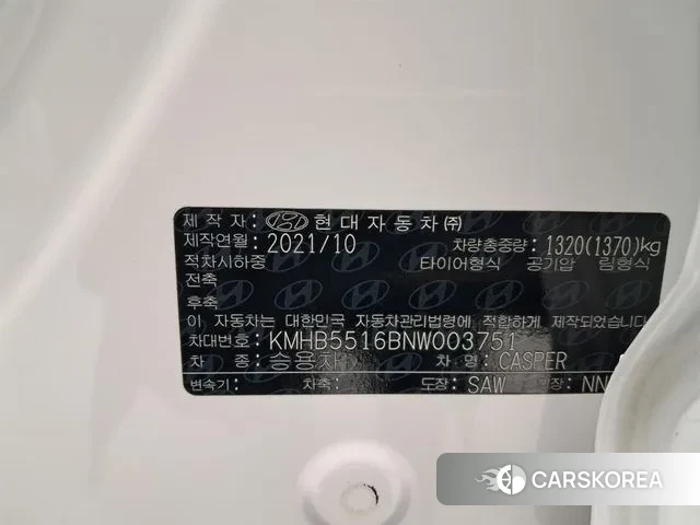 Hyundai Casper id 3323332 из Кореи 8