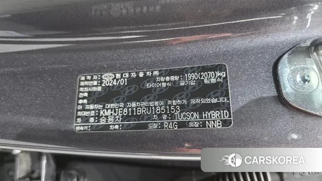 Hyundai The New Tucson Hybrid (NX4) id 3585780 из Кореи 9