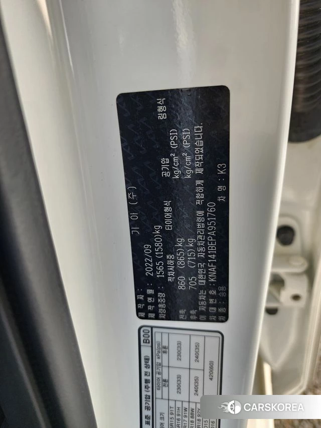 Kia The New K3 2nd generation id 4922259 из Кореи 9