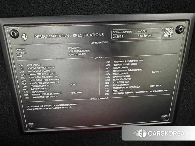 Ferrari 488 Spider id 4410884 из Кореи 9